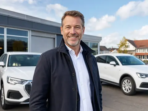 Verkäufer aus Kusterdingen mit dem verkauften Fahrzeug